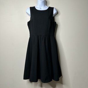 ZARA Basic Black Thick Sleeveless A Line Dress Women's Medium